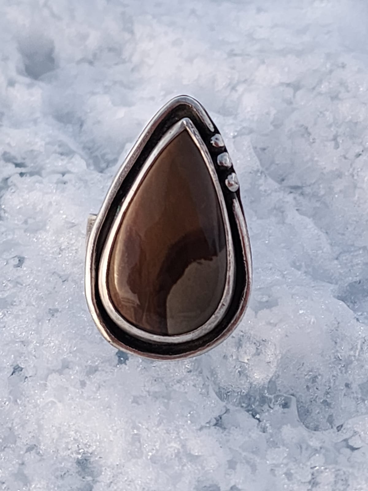 Eastern Ridge - Polychrome Jasper Ring - Size 9