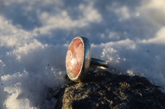 Rhodochrosite Ring