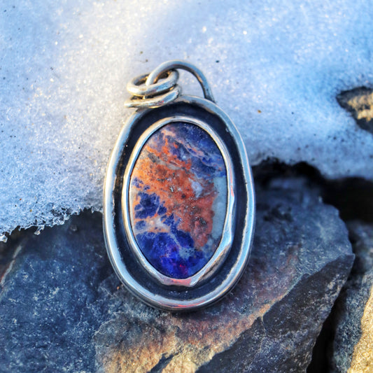 Sodalite Sterling Silver Pendant