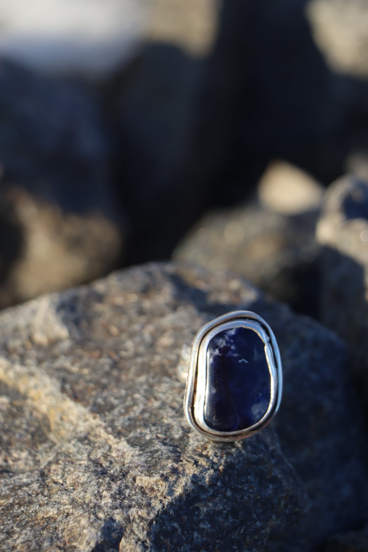 Sodalite Double Banded Ring