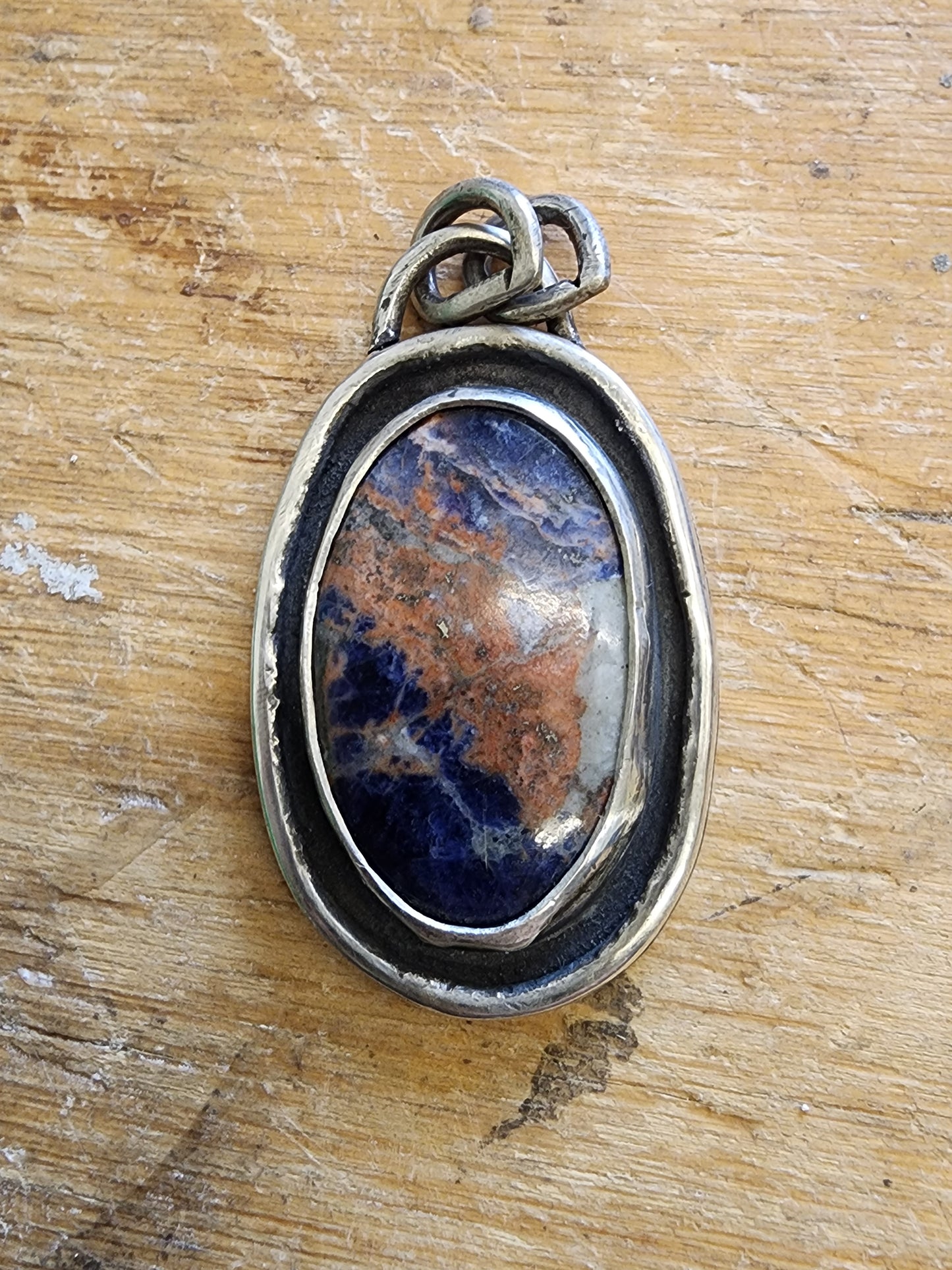 Sodalite Sterling Silver Pendant